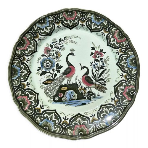 Assiette De Collection Paon De Villeroy Et Boch Vert