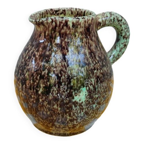 Petit Pichet En Faence Accolay Dcor Mouchet Multicolore