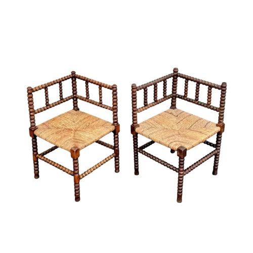 2 Chaises Dangle Anciennes Bois