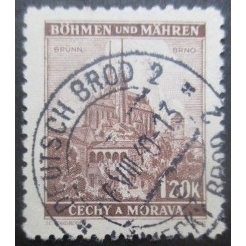Boheme Et Moravie N°49 Cathédrale De Brno Oblitéré