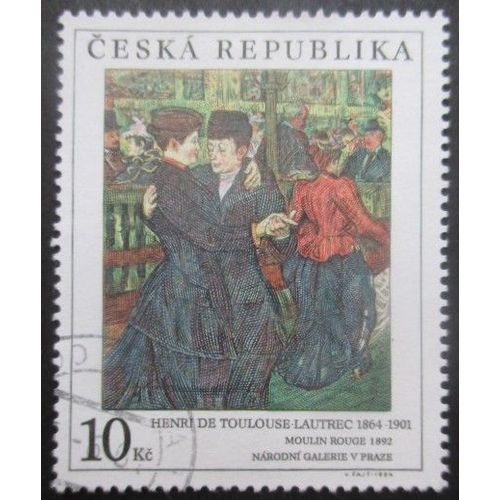 Republique Tcheque N°57 Tableau De Toulouse-Lautrec Oblitéré