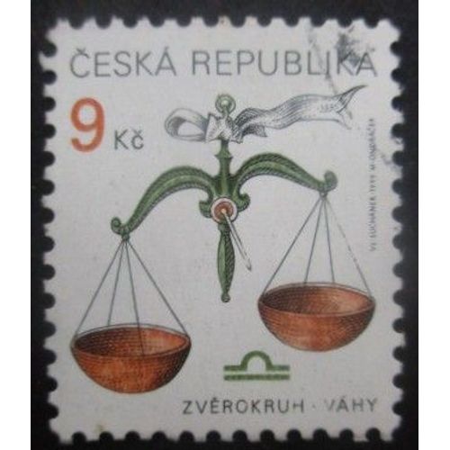 Republique Tcheque N°212 Balance Oblitéré