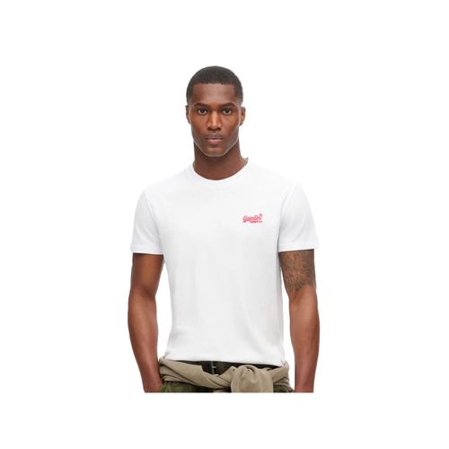 T Shirt Superdry Essential Homme Blanc