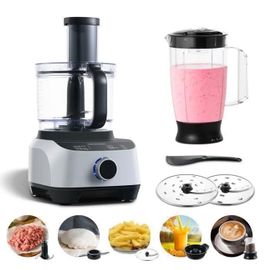 Robot multifonction,robot de cuisine,Robot pâtissier,11 en 1,1300W,puissante Petrir/Mixer/Extrateur de Jus,3.5 L, 3 vitesses
