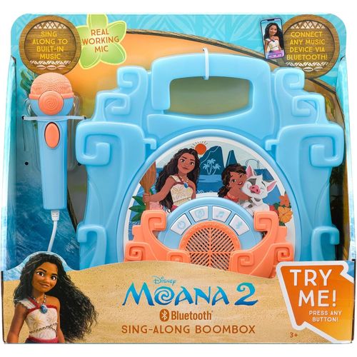 Disney Prinzessin Vaiana 2 Mitsingen Bluetooth Boombox mit Mikrofon