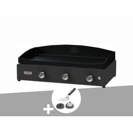 Plancha Pure 375 noire gaz + Kit de nettoyage - Le Marquier