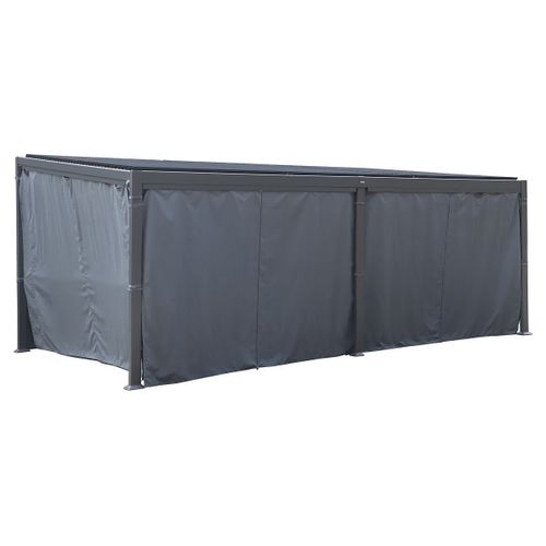 6 Rideaux Pour Pergola Bioclimatique Avila 6 X 3,5 M - Hespéride