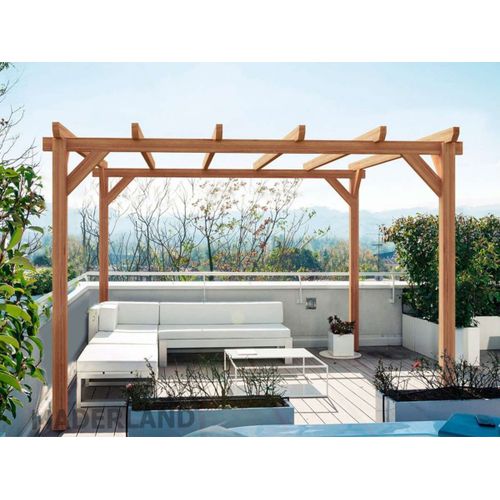 Pergola En Bois Lamellé-Collé Villeurbanne 600 X 400 Cm - Maderland