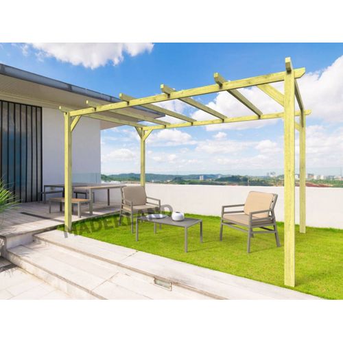 Pergola Massive En Bois Tours 600 X 420 Cm - Maderland
