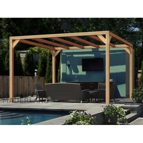 Pergola En Bois Lamellé-Collé Brest 600 X 400 Cm - Maderland