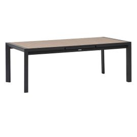 Table De Jardin Rectangulaire Extensible Alu Evasion 8/10 Places Effet Bois - Hespéride