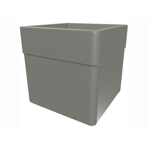 Pot De Fleur Carré Carel Taupe 39 X 39 X 39 Cm - Eda