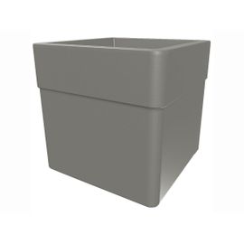 Pot De Fleur Carré Carel Taupe 39 X 39 X 39 Cm - Eda