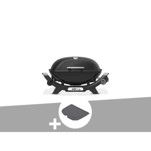 Barbecue à gaz Q 2100N noir + Plancha (1/2) - Weber