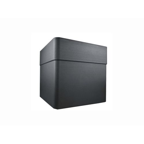 Pot De Fleur Carré Carel Gris Anthracite 39 X 39 X 39 Cm - Eda