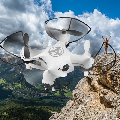 Drone Rc 3d A Controle Wifi Avec Maintien D'altitude Et Camera Hd (Blanc)