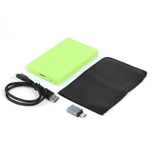 Boîtier pour disque dur 2.5 USB 2.0 SATA, adaptateur pour disque dur SSD, 2.5 pouces-A USB 3.0 Vert
