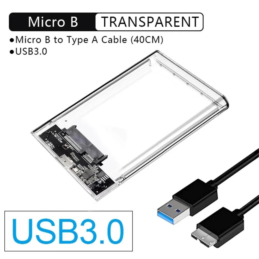 Botier de disque dur USB 3.0  2.5 pouces, botier SATA HDD SSD 5Gbps, botier de disque dur externe pour PC portable Smartphone PC portable-Micro to USB image 12 | Rakuten