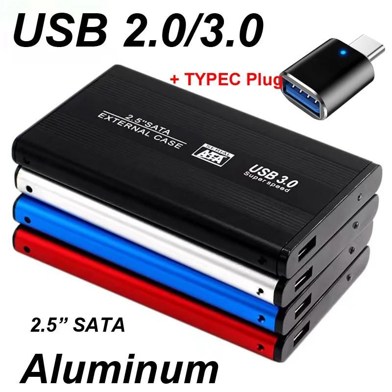 USB 3.0/2.0 2.5 pouces botier de disque dur HDD botier externe botier en aluminium Caddy 2.5 