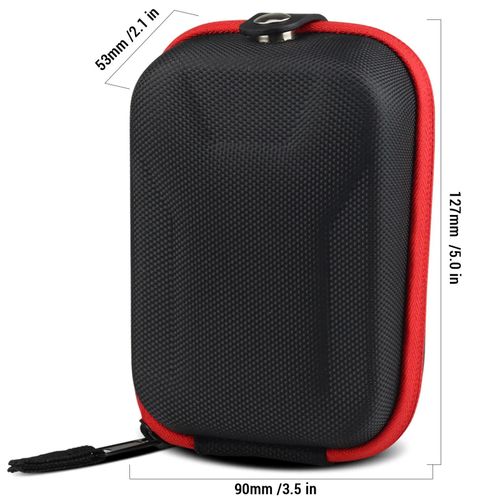 Étui de télémètre de golf à couverture oligHard, sac de télémètre, étui de rangement pour télescope de chasse en plein air, mini sac antichoc-Noir