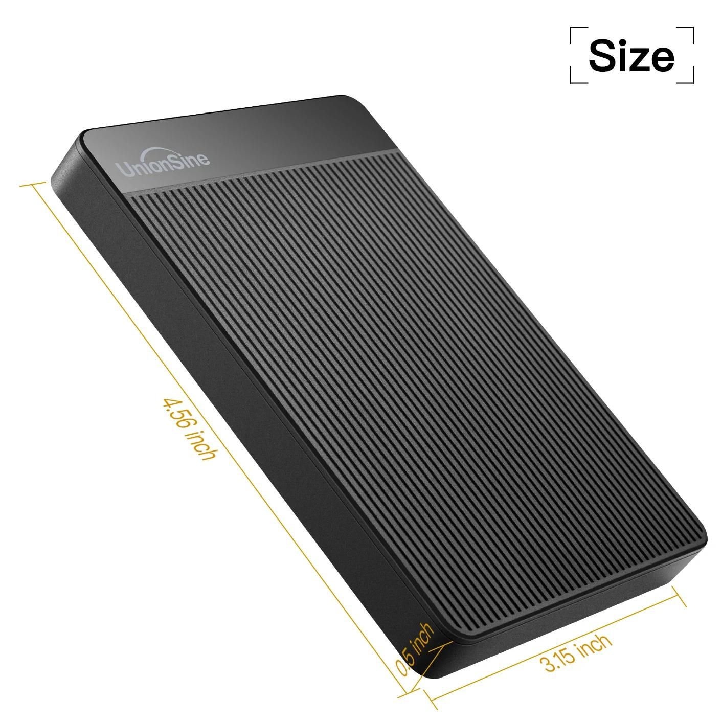 UnionSine HDD 2.5 ''disque dur externe Portable, USB3.0 stockage Compatible pour PC, Mac, ordinateur de bureau, MacBook, Xbox-2 TO-Noir image 7 | Rakuten