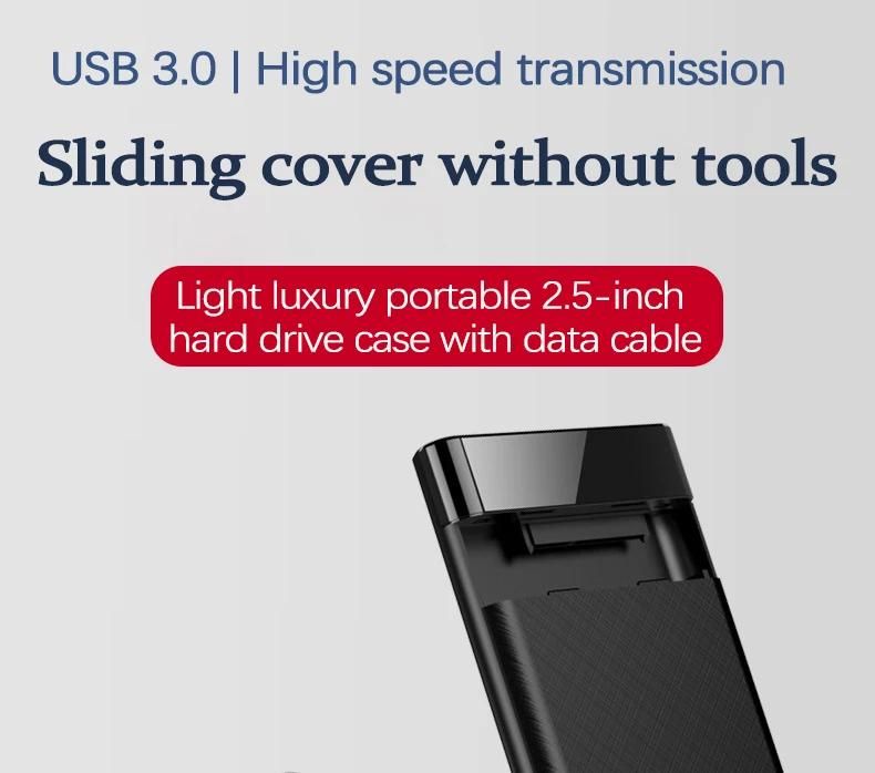 Botier de disque dur portable Q5, USB 2.5, convient aux disques durs mcaniques  semi-conducteurs, prend en charge l'interface SATA, ordinateur portable, 3 pouces-3.0 Noir image 1 | Rakuten