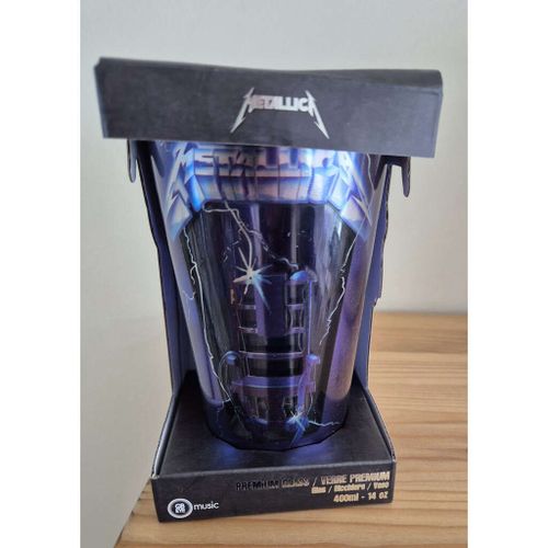 Metallica Ride The Lightning  Premium Glass / Verre Premium 400 Ml 14 Oz Avec Emballage D Origine