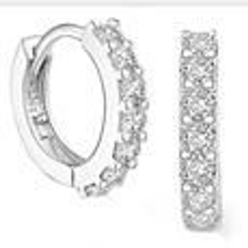Boucles D'Oreilles En Argent Brillant 925