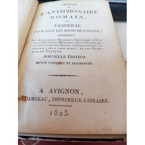 L Antiphonaire Romain Ou Vespéral Pour Tous Les Jours De L Année