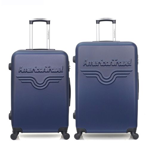 AMERICAN TRAVEL - Lot de 2 - Valise grand format et valise weekend CHELSEA