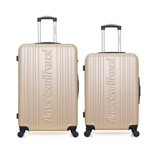 AMERICAN TRAVEL - Lot de 2 - Valise grand format et valise weekend SPRINGFIELD
