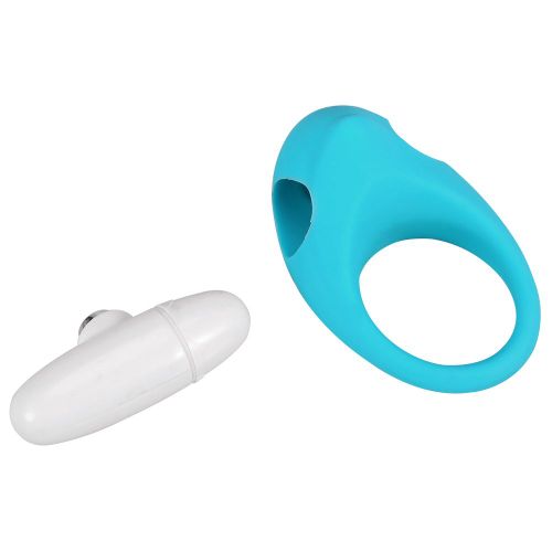 Vibromasseur Electrique Etanche Pour Homme, Retardateur D'ejaculation, Anneau Penien, Jouet Sexuel (Bleu)
