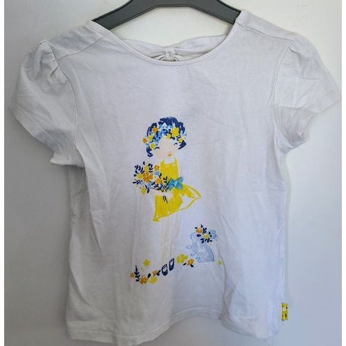 T-Shirt Blanc À Motif Sergent Major - T 8 Ans