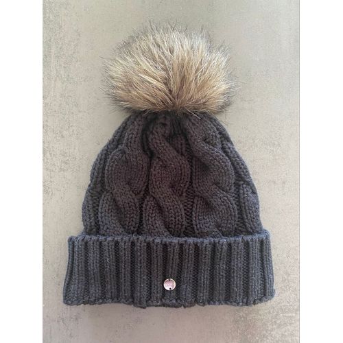 Bonnet Noir À Poupon 3/4 Ans Esprit