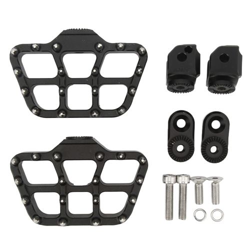 Repose-Pieds Arriere Larges Et Antiderapants Cnc Pour Moto, Pedales Passager Reglables Pour F900r F900xr 2020-2022, Argent
