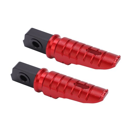 Repose-Pieds Avant De Moto, 2 Pieces, En Alliage D'aluminium T6063, Antiderapant, Antirouille, Remplacement Pour Aprilia Gpr125 Apr150, Rouge