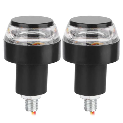 Lot De 2 Feux De Plaque D'immatriculation A Led, Cable De 27,6 Pouces, Accessoire Pour Moto, Vtt, Scooter, Blanc Tournant Au Jaune