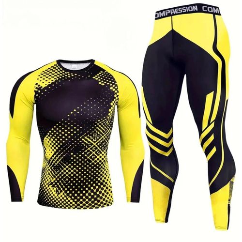 Ensemble Fitness Sport Homme Taille M Couleur Jaune Noir Neuf Jamais Porté