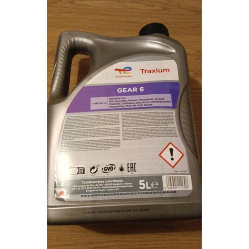 Totalenergies Huile Boite A Vitesse Traxium Gear 6 75w-85 5l