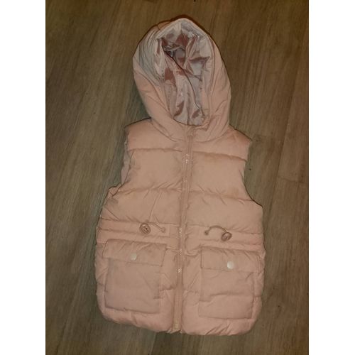 1 Doudoune Sans Manche Et 1 Blouson Rose