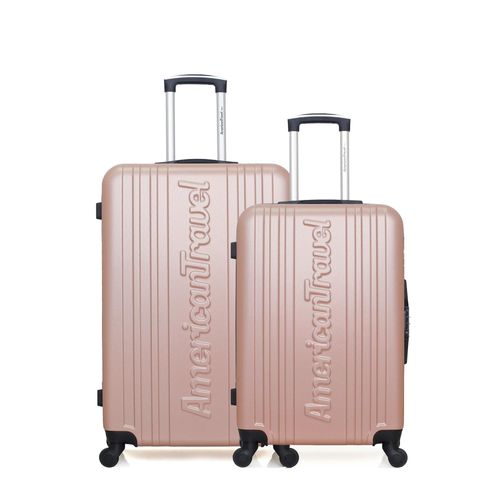 AMERICAN TRAVEL - Lot de 2 - Valise grand format et valise weekend SPRINGFIELD