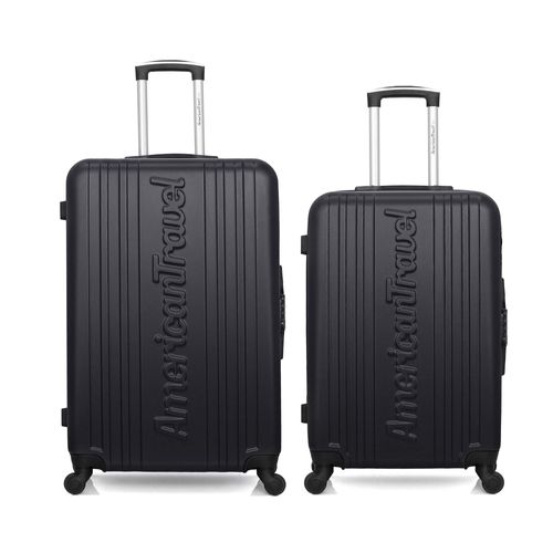 AMERICAN TRAVEL - Lot de 2 - Valise grand format et valise weekend SPRINGFIELD
