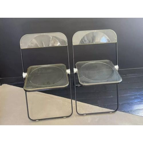 Paire De Chaises Pliantes Giancarlo Piretti Noir
