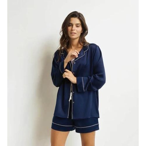 Dim Short De Pyjama Femme Bleu Minuit Don¿T Disturb