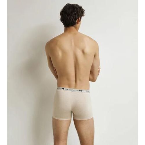 Dim Lot De 3 Boxers Homme Beige Bleu Kaki Coton Stretch Bio