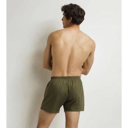 Dim Lot De 2 Caleçons Homme Beige Rayé Vert Coton Stretch