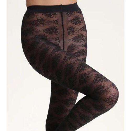 Dim Collant Noir Bouquet Floral Dim Style