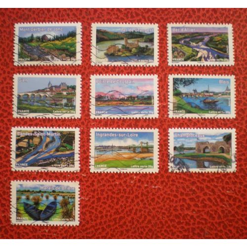 Les Petits Ruisseaux Font Les Grandes Rivières - Au Profit De La Croix-Rouge - Série Complète De 10 Timbres Oblitérés - France - Année 2013