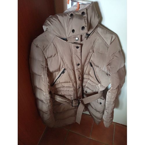 Parka Chaude À Capuche Amovible Zara Woman Xl 4 Poches Avant,2 Sur Les Côtés Et 1 À L'intérieur