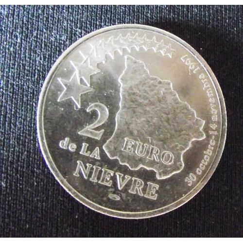 Pièce De 2 Euro De La Nièvre 30 Octobre 14 Novembre 1997.Vers Une Europe Économique Et Sociale